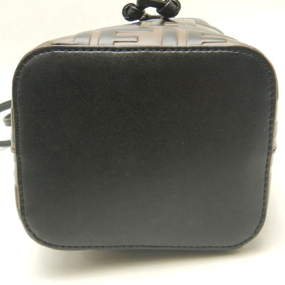 FENDI フェンディ モントレゾールミニ ズッカ 8BS010A659F13VK ショルダーバッグ カーフ ブラウン レディース /253846【中古】