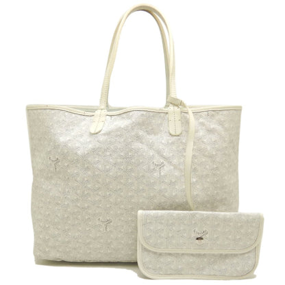 GOYARD ゴヤール サンルイPM ヘリンボーン柄 S1140501345-23 トートバッグ ゴヤールディンキャンバス ホワイト レディース /253848【中古】