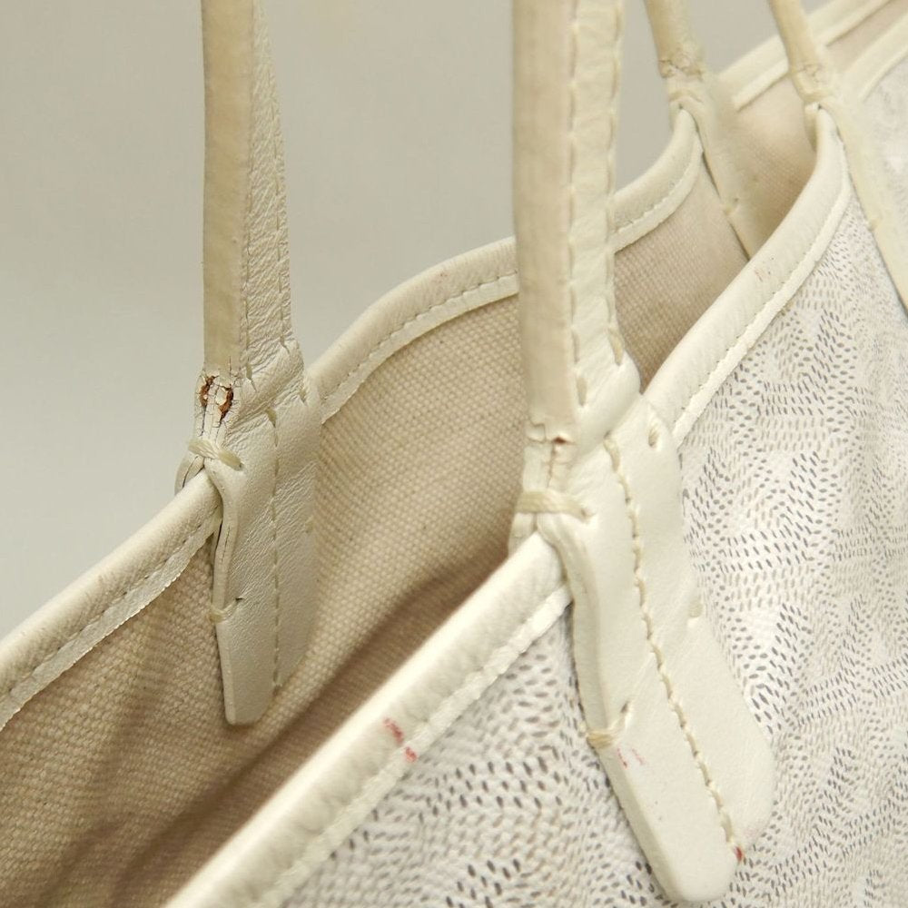 GOYARD ゴヤール サンルイPM ヘリンボーン柄 S1140501345-23 トートバッグ ゴヤールディンキャンバス ホワイト レディース /253848【中古】