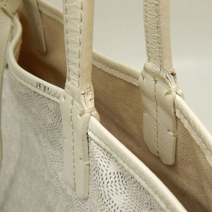 GOYARD ゴヤール サンルイPM ヘリンボーン柄 S1140501345-23 トートバッグ ゴヤールディンキャンバス ホワイト レディース /253848【中古】