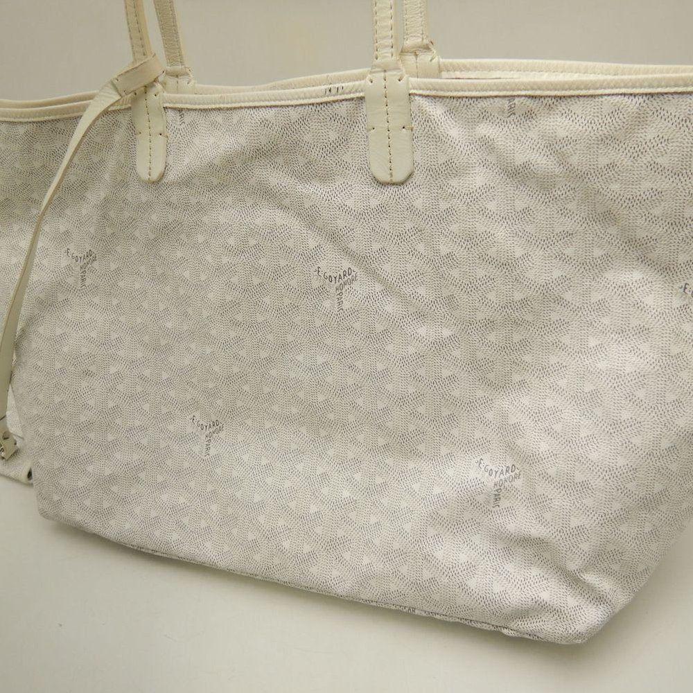 GOYARD ゴヤール サンルイPM ヘリンボーン柄 S1140501345-23 トートバッグ ゴヤールディンキャンバス ホワイト レディース /253848【中古】