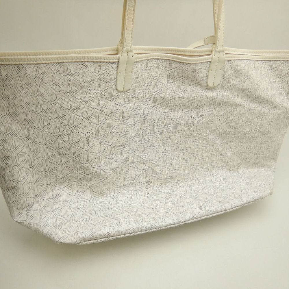 GOYARD ゴヤール サンルイPM ヘリンボーン柄 S1140501345-23 トートバッグ ゴヤールディンキャンバス ホワイト レディース /253848【中古】
