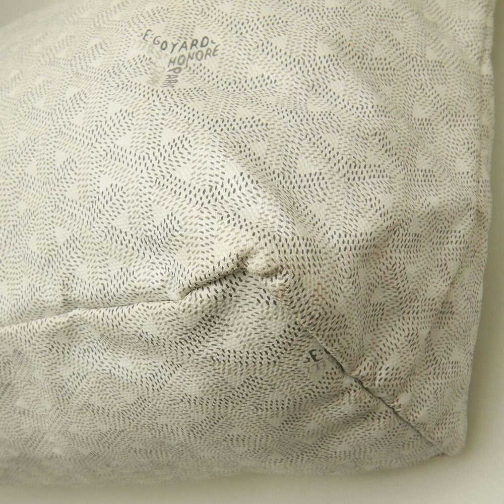 GOYARD ゴヤール サンルイPM ヘリンボーン柄 S1140501345-23 トートバッグ ゴヤールディンキャンバス ホワイト レディース /253848【中古】