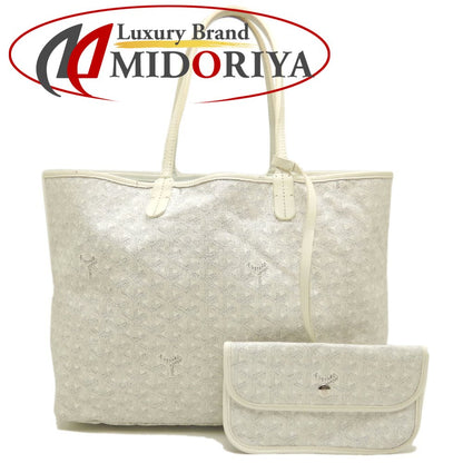GOYARD ゴヤール サンルイPM ヘリンボーン柄 S1140501345-23 トートバッグ ゴヤールディンキャンバス ホワイト レディース /253848【中古】