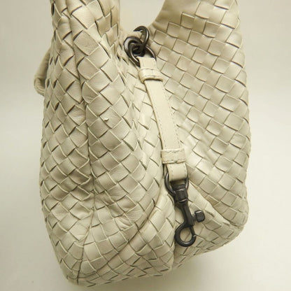 BOTTEGAVENETA ボッテガヴェネタ イントレチャート 125787 ショルダーバッグ レザー アイボリー レディース /253849【中古】