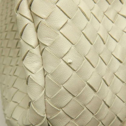 BOTTEGAVENETA ボッテガヴェネタ イントレチャート 125787 ショルダーバッグ レザー アイボリー レディース /253849【中古】