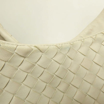 BOTTEGAVENETA ボッテガヴェネタ イントレチャート 125787 ショルダーバッグ レザー アイボリー レディース /253849【中古】