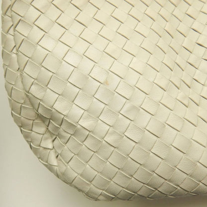 BOTTEGAVENETA ボッテガヴェネタ イントレチャート 125787 ショルダーバッグ レザー アイボリー レディース /253849【中古】