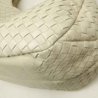 BOTTEGAVENETA ボッテガヴェネタ イントレチャート 125787 ショルダーバッグ レザー アイボリー レディース /253849【中古】