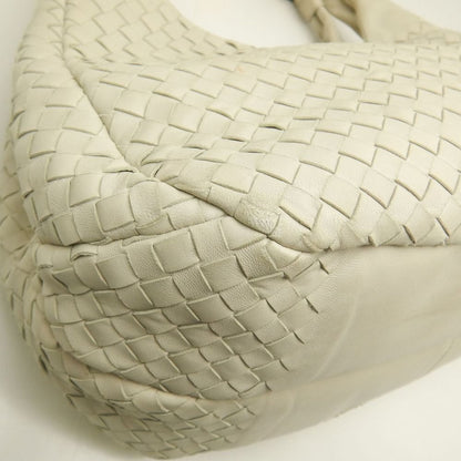 BOTTEGAVENETA ボッテガヴェネタ イントレチャート 125787 ショルダーバッグ レザー アイボリー レディース /253849【中古】