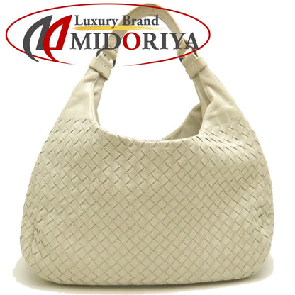 BOTTEGAVENETA ボッテガヴェネタ イントレチャート 125787 ショルダーバッグ レザー アイボリー レディース /253849【中古】