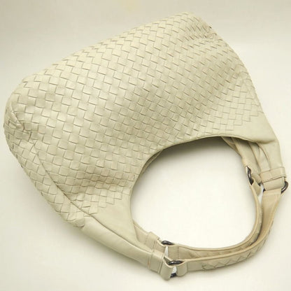 BOTTEGAVENETA ボッテガヴェネタ イントレチャート 125787 ショルダーバッグ レザー アイボリー レディース /253849【中古】