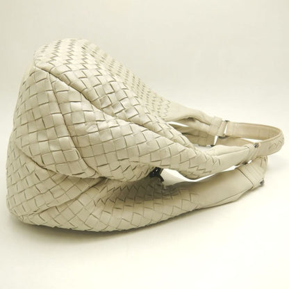 BOTTEGAVENETA ボッテガヴェネタ イントレチャート 125787 ショルダーバッグ レザー アイボリー レディース /253849【中古】