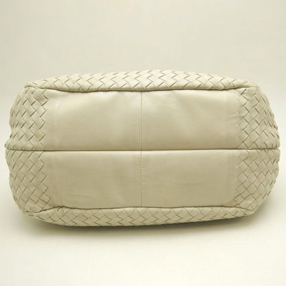 BOTTEGAVENETA ボッテガヴェネタ イントレチャート 125787 ショルダーバッグ レザー アイボリー レディース /253849【中古】