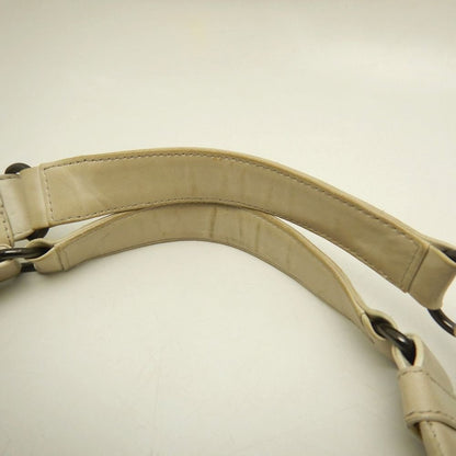 BOTTEGAVENETA ボッテガヴェネタ イントレチャート 125787 ショルダーバッグ レザー アイボリー レディース /253849【中古】