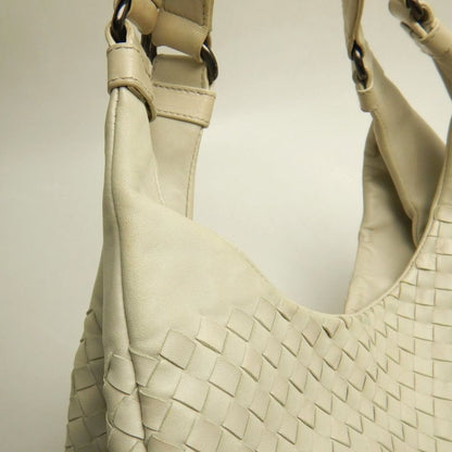BOTTEGAVENETA ボッテガヴェネタ イントレチャート 125787 ショルダーバッグ レザー アイボリー レディース /253849【中古】