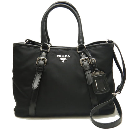 PRADA プラダ テスート 1BA832 トートバッグ ナイロン NERO レディース /253850【中古】