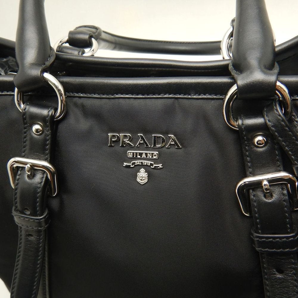 PRADA プラダ テスート 1BA832 トートバッグ ナイロン NERO レディース /253850【中古】