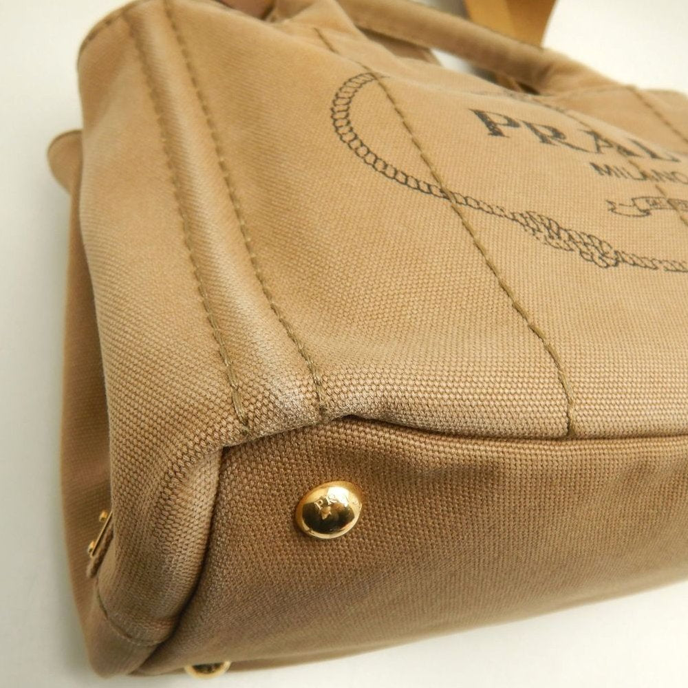 PRADA プラダ カナパPM 1BG439 トートバッグ キャンバス TABACCO レディース /253851【中古】