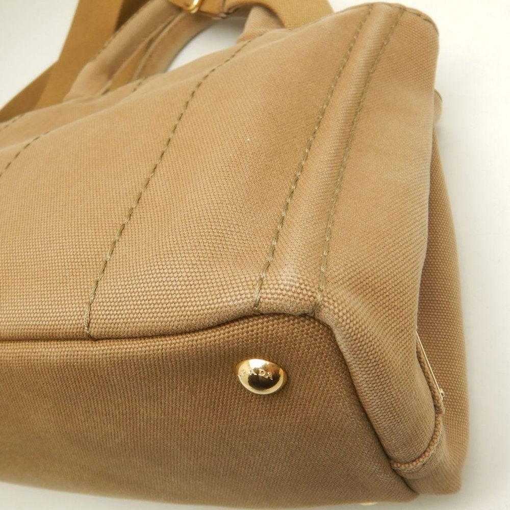 PRADA プラダ カナパPM 1BG439 トートバッグ キャンバス TABACCO レディース /253851【中古】