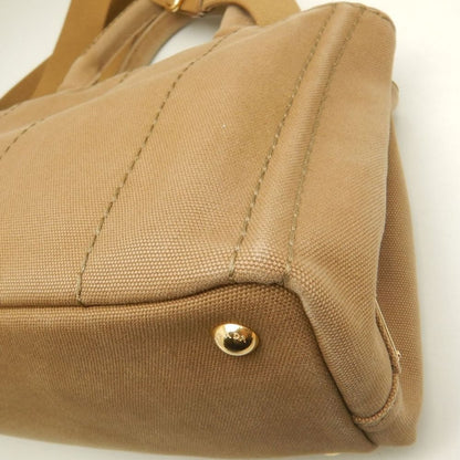 PRADA プラダ カナパPM 1BG439 トートバッグ キャンバス TABACCO レディース /253851【中古】