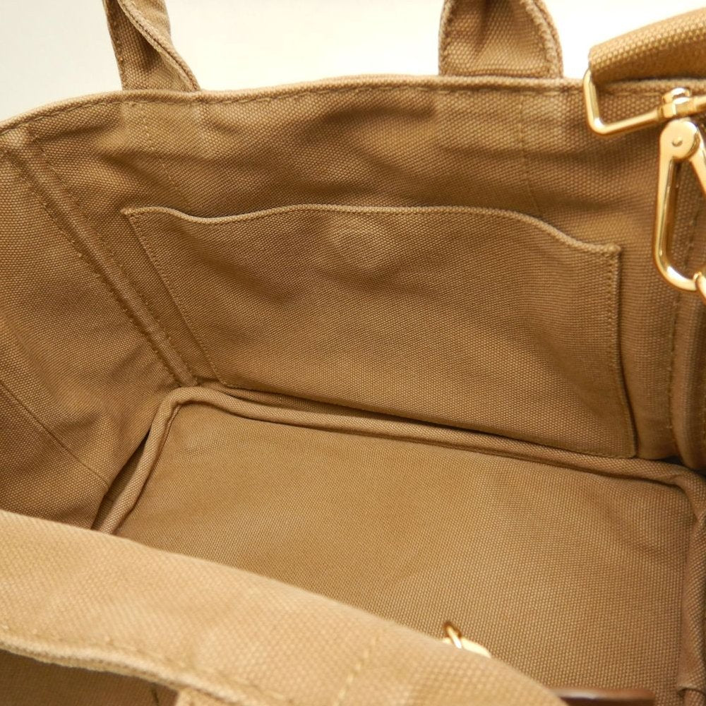 PRADA プラダ カナパPM 1BG439 トートバッグ キャンバス TABACCO レディース /253851【中古】