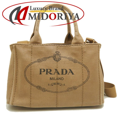PRADA プラダ カナパPM 1BG439 トートバッグ キャンバス TABACCO レディース /253851【中古】