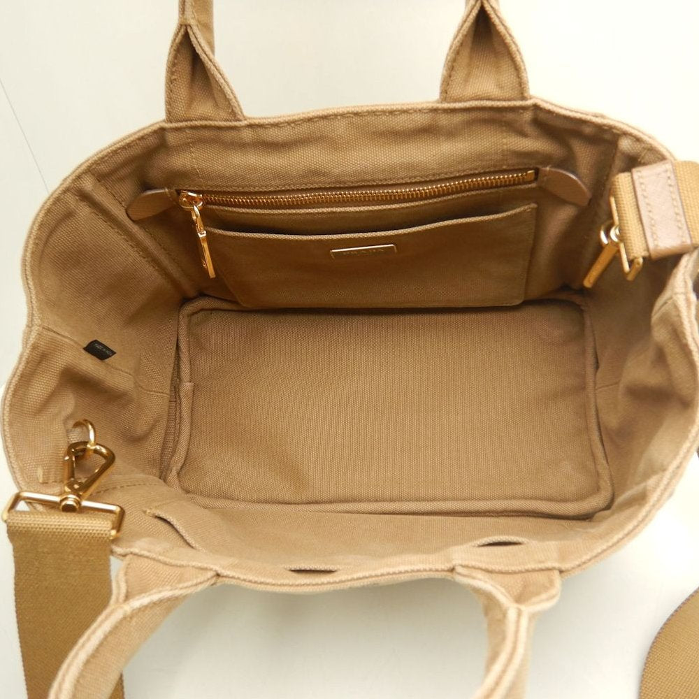 PRADA プラダ カナパPM 1BG439 トートバッグ キャンバス TABACCO レディース /253851【中古】
