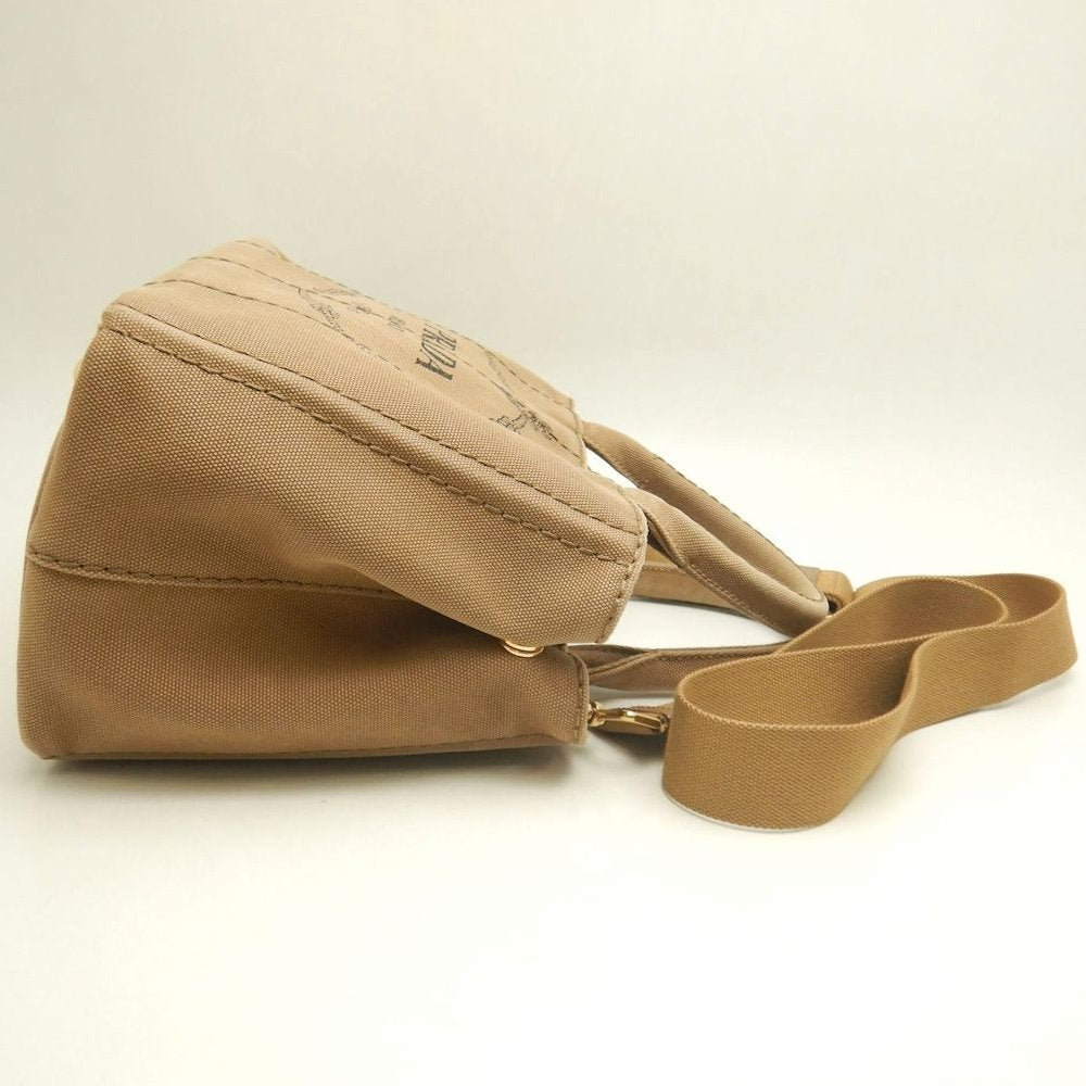 PRADA プラダ カナパPM 1BG439 トートバッグ キャンバス TABACCO レディース /253851【中古】