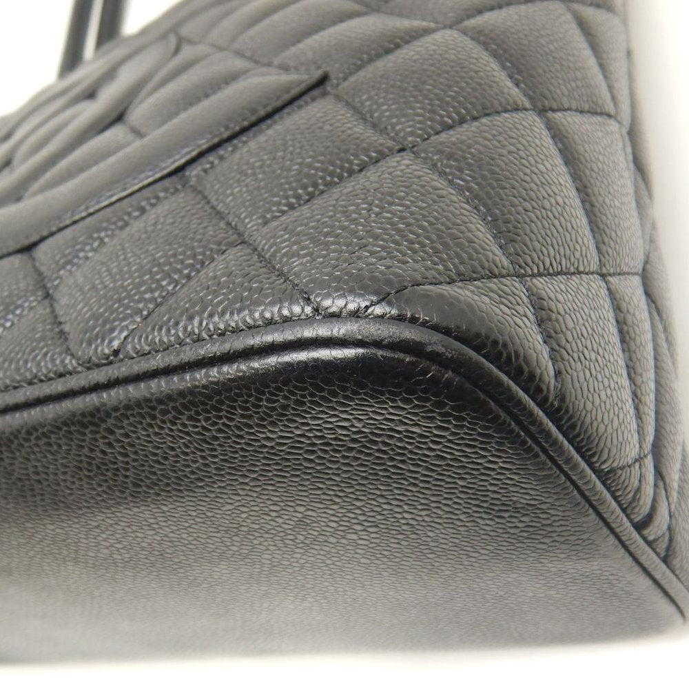 CHANEL シャネル 復刻トート A01804 トートバッグ キャビアスキン ブラック レディース /253852【中古】