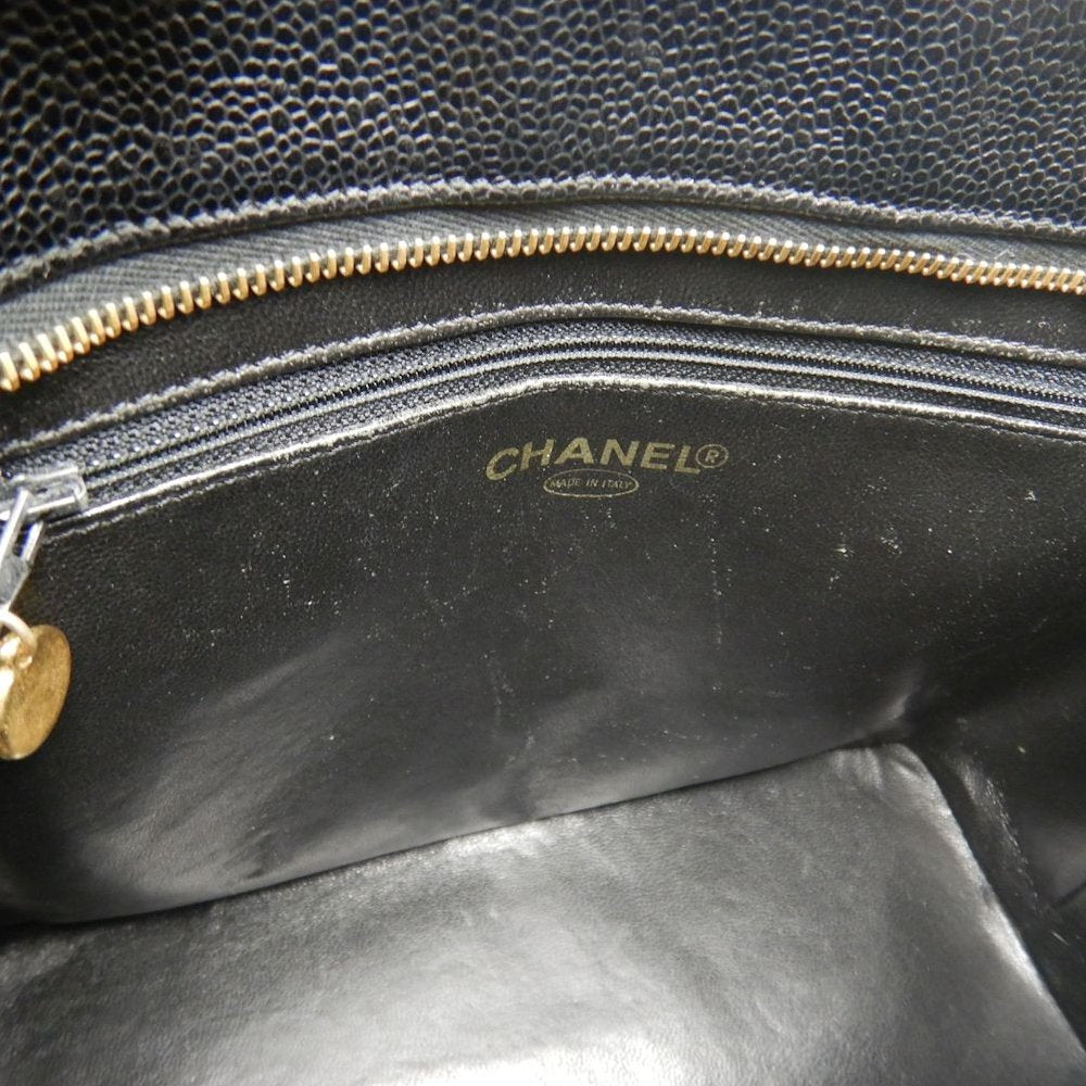 CHANEL シャネル 復刻トート A01804 トートバッグ キャビアスキン ブラック レディース /253852【中古】