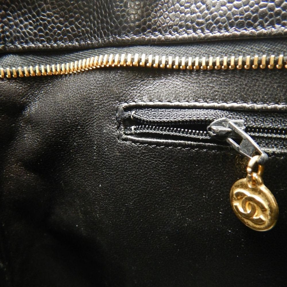 CHANEL シャネル 復刻トート A01804 トートバッグ キャビアスキン ブラック レディース /253852【中古】