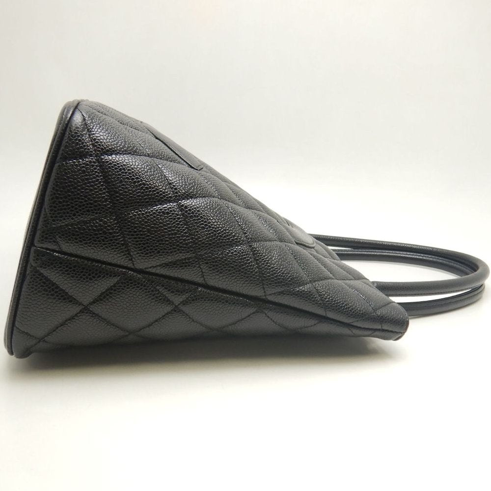 CHANEL シャネル 復刻トート A01804 トートバッグ キャビアスキン ブラック レディース /253852【中古】
