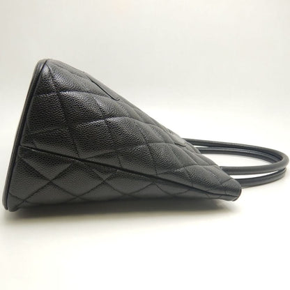 CHANEL シャネル 復刻トート A01804 トートバッグ キャビアスキン ブラック レディース /253852【中古】
