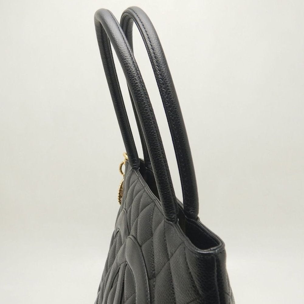 CHANEL シャネル 復刻トート A01804 トートバッグ キャビアスキン ブラック レディース /253852【中古】