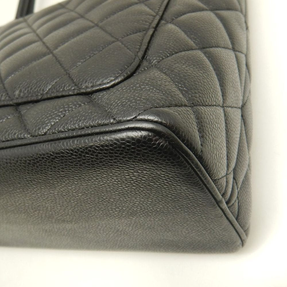 CHANEL シャネル 復刻トート A01804 トートバッグ キャビアスキン ブラック レディース /253853【中古】