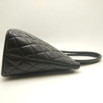 CHANEL シャネル 復刻トート A01804 トートバッグ キャビアスキン ブラック レディース /253853【中古】