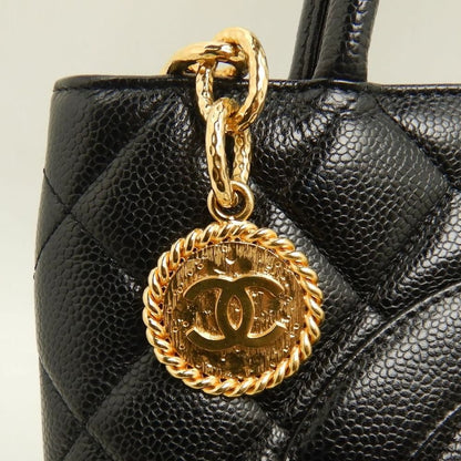 CHANEL シャネル 復刻トート A01804 トートバッグ キャビアスキン ブラック レディース /253853【中古】