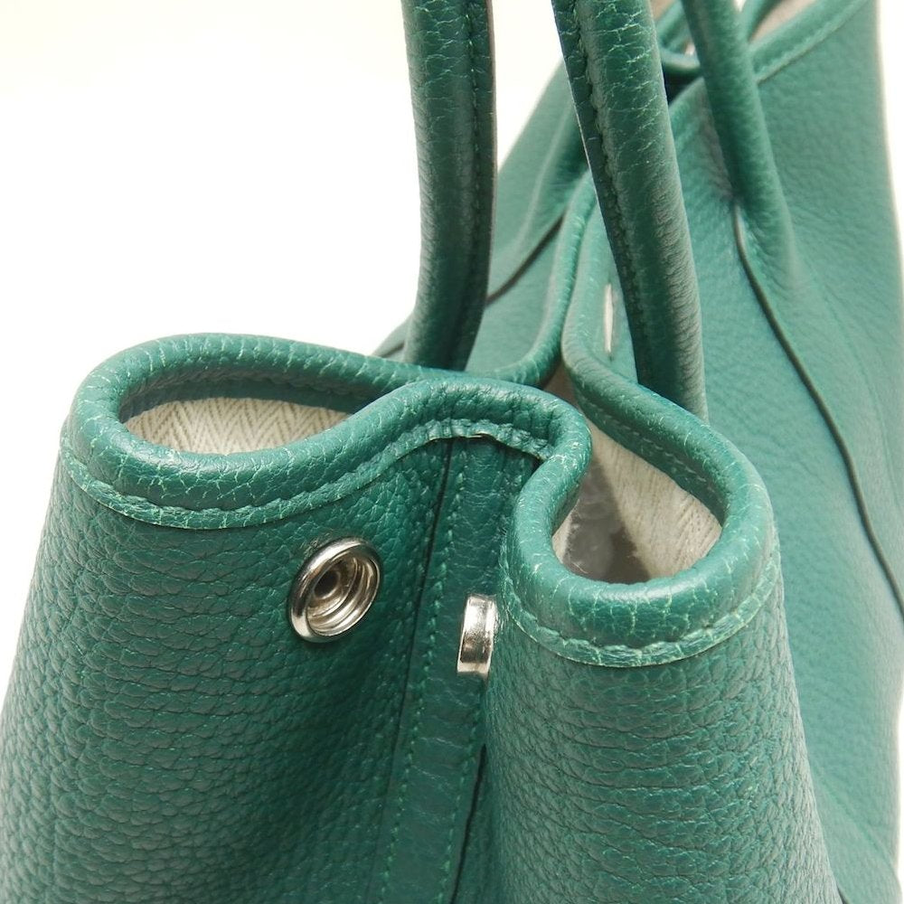 HERMES エルメス ガーデンパーティ ハンドバッグ ネゴンダ グリーン レディース /253854【中古】