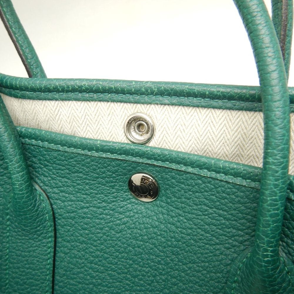 HERMES エルメス ガーデンパーティ ハンドバッグ ネゴンダ グリーン レディース /253854【中古】