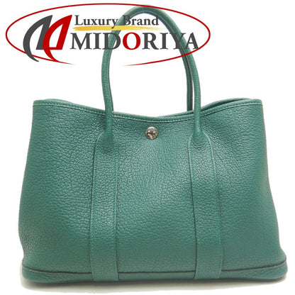 HERMES エルメス ガーデンパーティ ハンドバッグ ネゴンダ グリーン レディース /253854【中古】