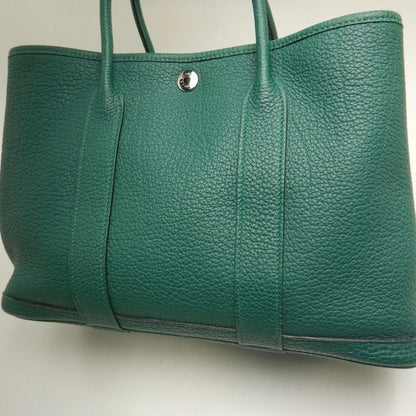 HERMES エルメス ガーデンパーティ ハンドバッグ ネゴンダ グリーン レディース /253854【中古】