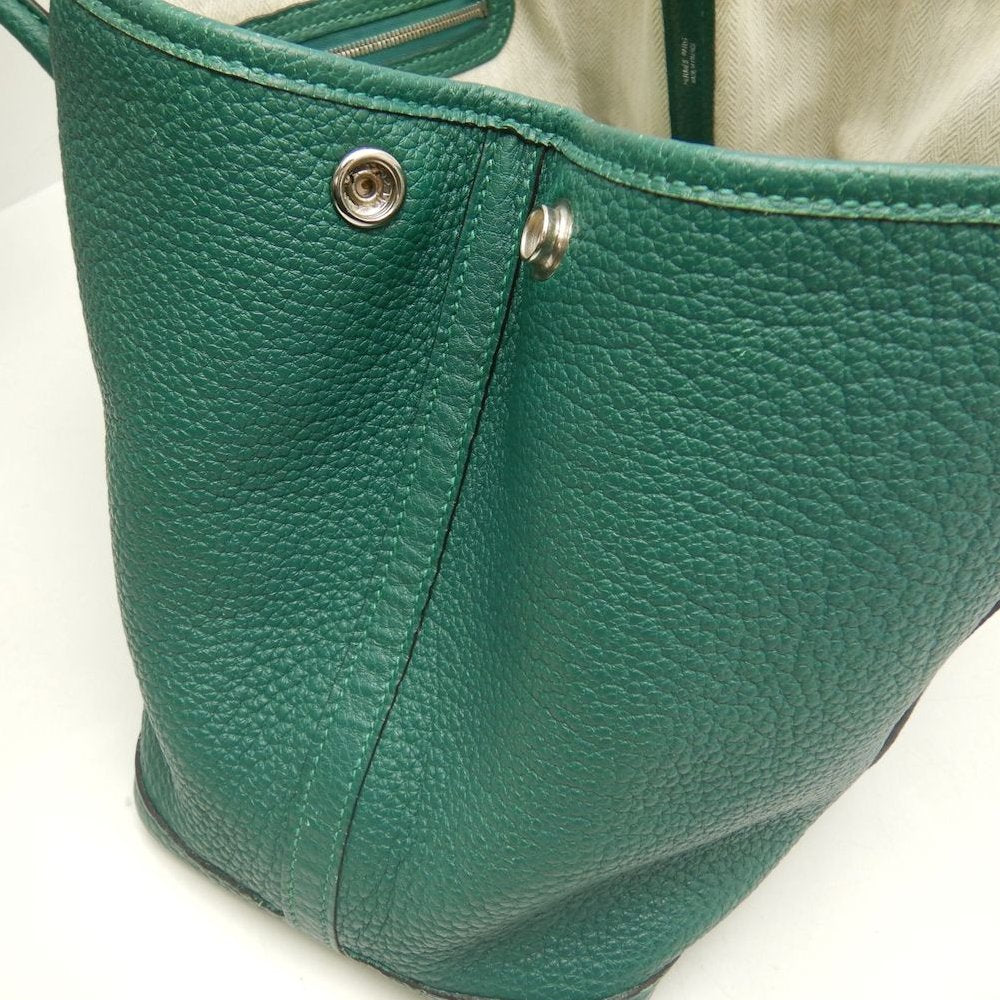 HERMES エルメス ガーデンパーティ ハンドバッグ ネゴンダ グリーン レディース /253854【中古】