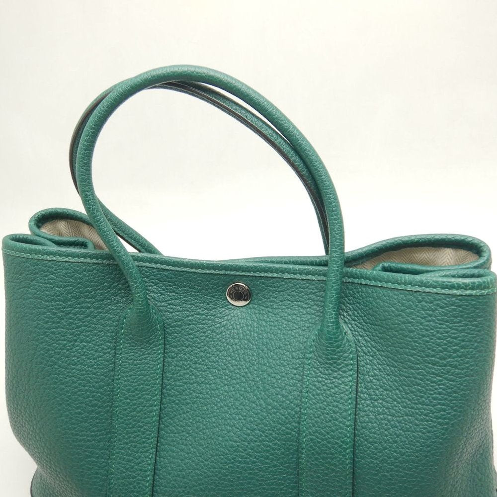 HERMES エルメス ガーデンパーティ ハンドバッグ ネゴンダ グリーン レディース /253854【中古】