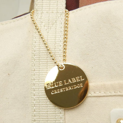 BLUE LABEL CRESTBRIDGE クレストブリッジ 01025-00 トートバッグ キャンバス ナチュラル レディース /253858【中古】