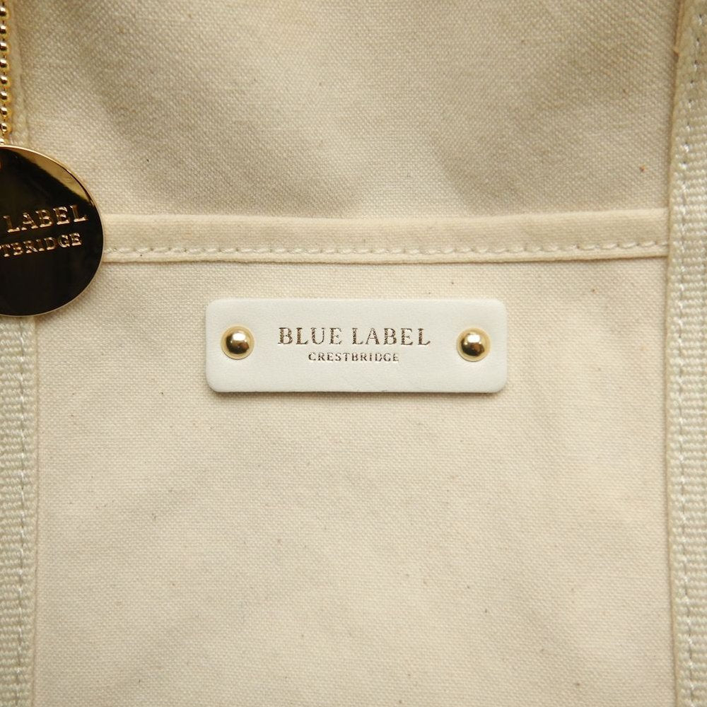 BLUE LABEL CRESTBRIDGE クレストブリッジ 01025-00 トートバッグ キャンバス ナチュラル レディース /253858【中古】