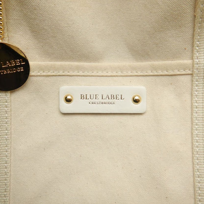 BLUE LABEL CRESTBRIDGE クレストブリッジ 01025-00 トートバッグ キャンバス ナチュラル レディース /253858【中古】