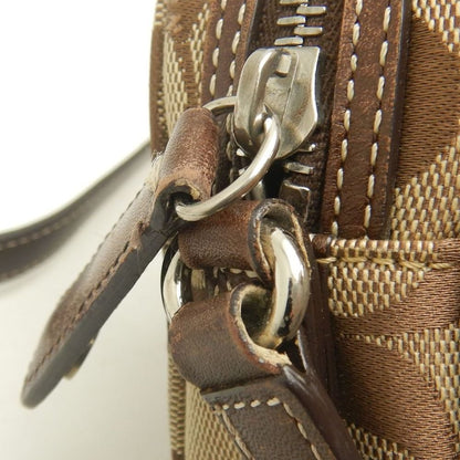 COACH コーチ シグネチャー 6073 ショルダーバッグ ポーチ キャンバス ブラウン レディース /253859【中古】