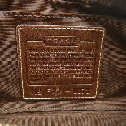 COACH コーチ シグネチャー 6073 ショルダーバッグ ポーチ キャンバス ブラウン レディース /253859【中古】
