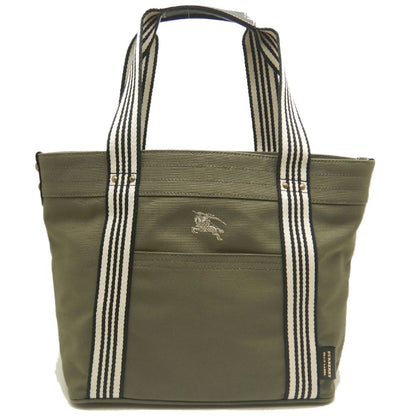 BURBERRY BLUE LABEL バーバリー ブルーレーベル 01110-14 トートバッグ キャンバス カーキ レディース /253860【中古】